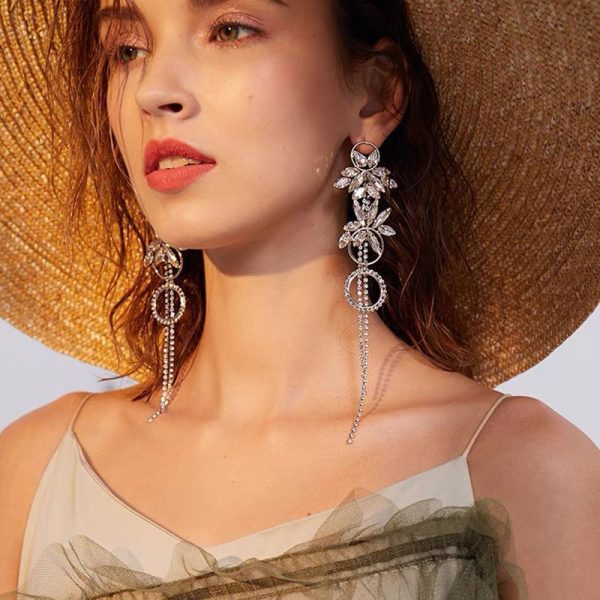 Long tassel earrings